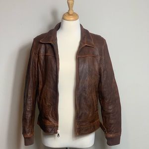 Wilsons Leather Brown Jacket Large